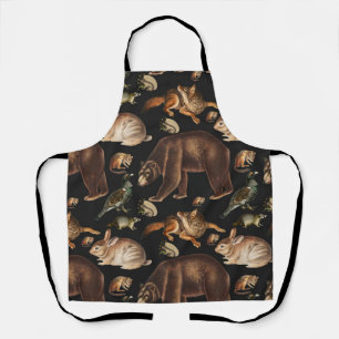 Tablier Animaux de la Forêt Whimsical Modèle Floral