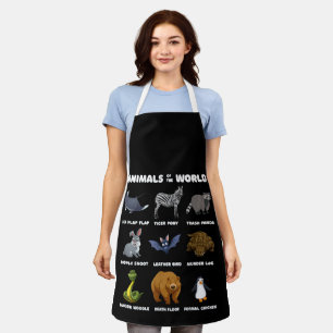 Tablier Animaux Du Monde Cadeau Drôles Animaux Rares Memes