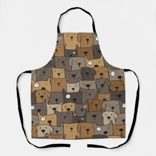 Tablier Animaux motifs adorables Chiens Adulte