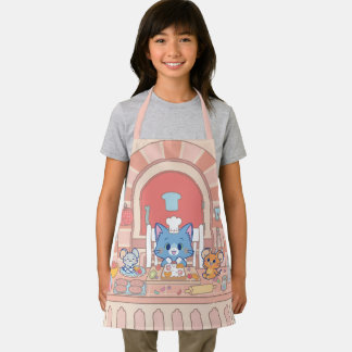 Tablier Anime Tom, Jerry et boulangerie Tuffy
