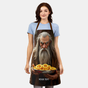 Tablier Anneaux d'oignon de magicien mignon fantastique