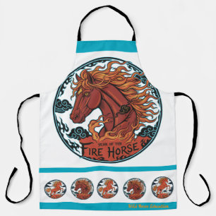 Tablier Année du Cheval de Feu