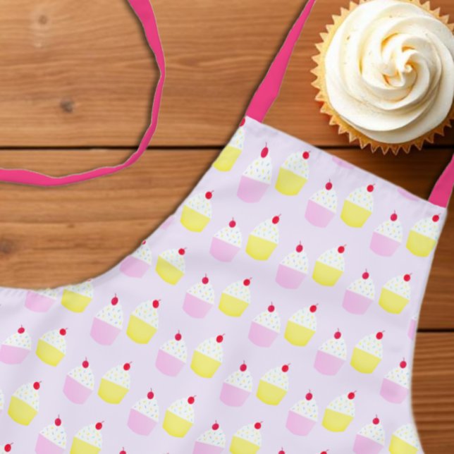 Tablier Anniversaire de préparation de Cupcake (Créateur téléchargé)