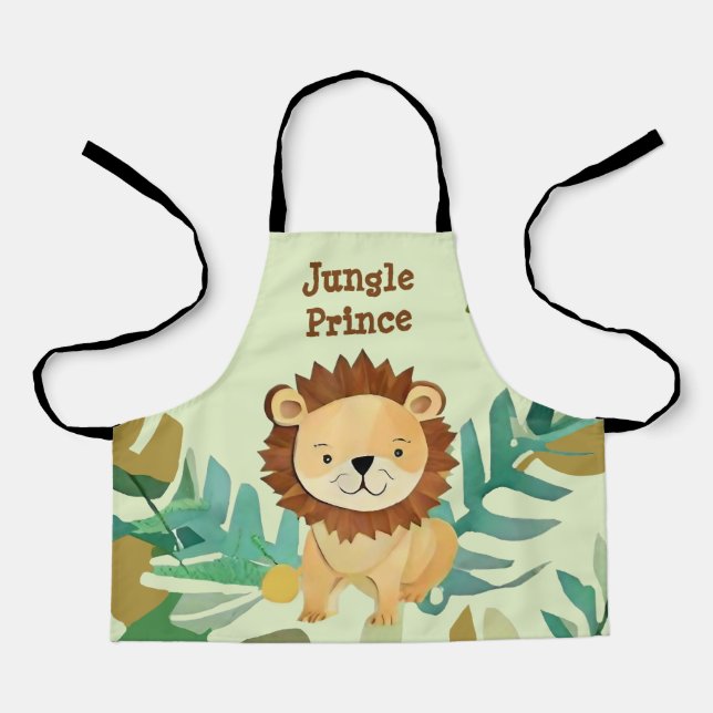 Tablier Anniversaire du Prince de la Petite Jungle (Recto)