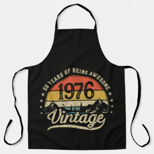 Tablier Anniversaire Vintage 1976 50 Ans 50ème