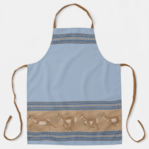 Tablier Antilope Pronghorn Sud-Ouest Bordure Bleue Grande
