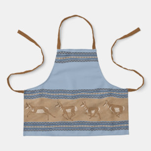 Tablier Antilope Pronghorn Sud-Ouest Bordure Bleue Petite