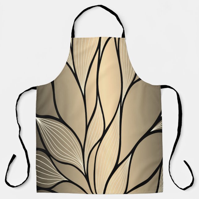 Tablier Antique Gold Creative Leave Motif (Recto)