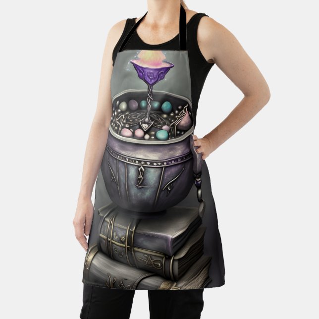 Tablier Antique Steampunk Cauldron | Pile de Spellbooks (Insitu)