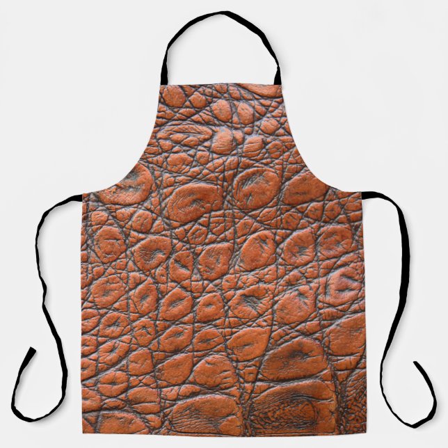 Tablier apparence fausse en cuir de crocodile (Recto)