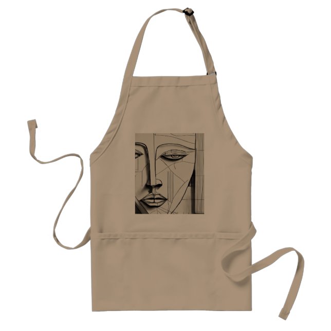 Tablier Apron à cordonnier d'art cubiste - Unique Concepti (Devant)