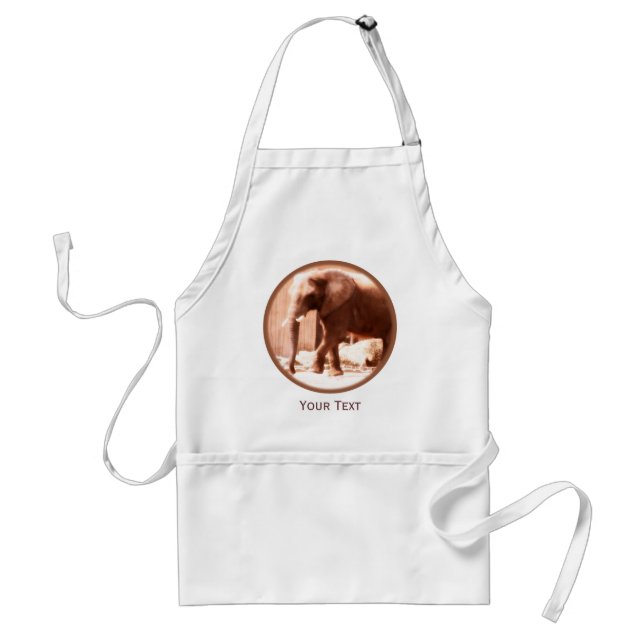 Tablier Apron africain des éléphants (Devant)