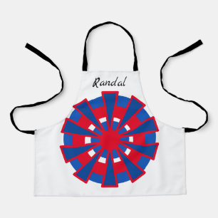 Tablier Apron (ao) - Triangles et cercles portant le nom