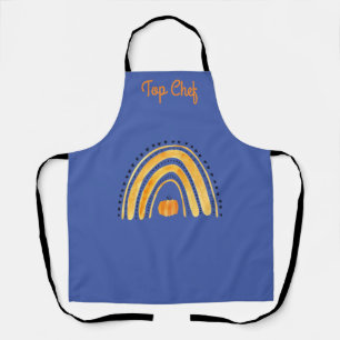 Tablier Apron arc-en-ciel customisé Boho Automne
