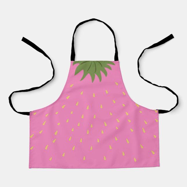 Tablier Apron aux fraises de fruits (Recto)