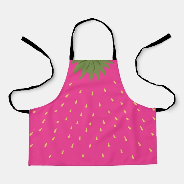 Tablier Apron aux fraises de fruits (Recto)