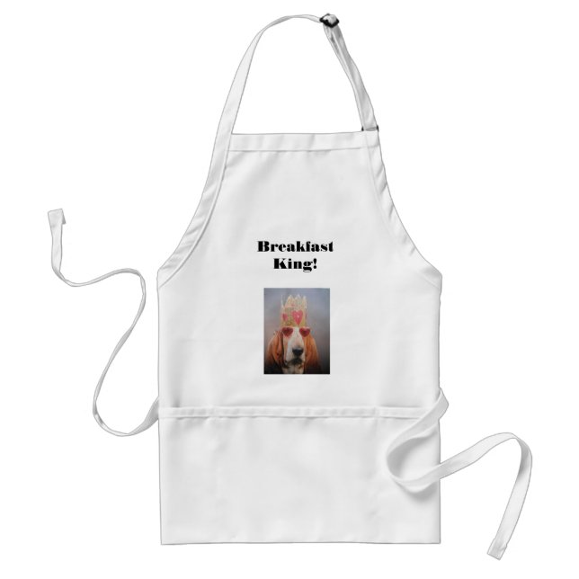 Tablier Apron Avec Basset Hound King (Devant)