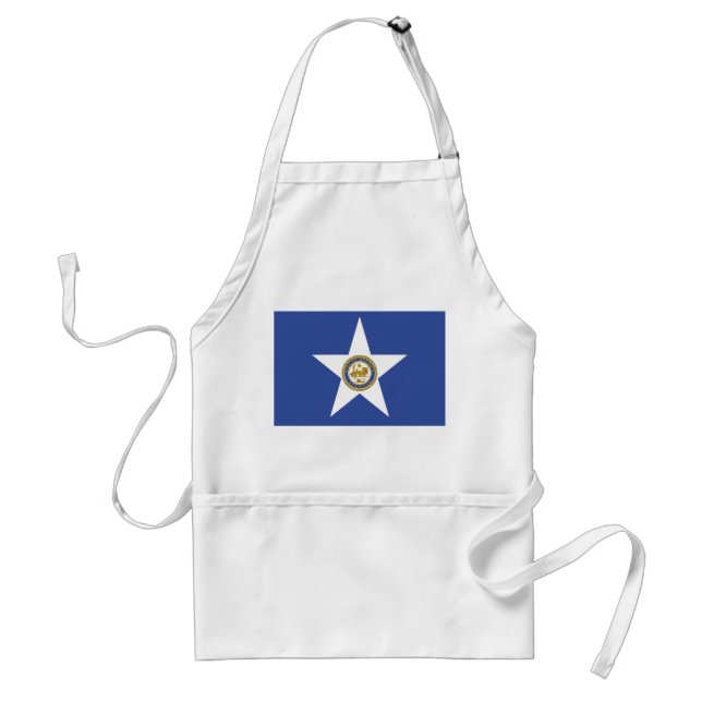 Tablier Apron avec Drapeau de Houston City, USA (Devant)