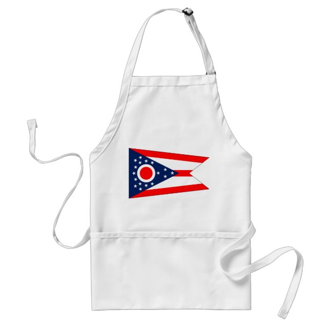 Tablier Apron avec drapeau de l'Ohio, États-Unis (Devant)