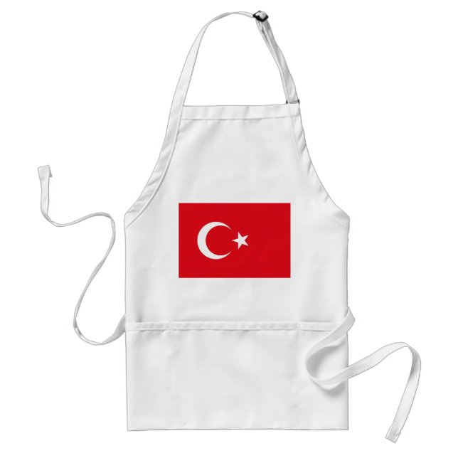Tablier Apron avec Drapeau de Turquie (Devant)