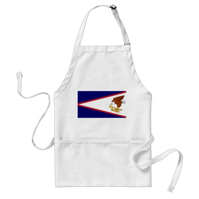 Tablier Apron avec drapeau des Samoa américaines, États-Un (Devant)