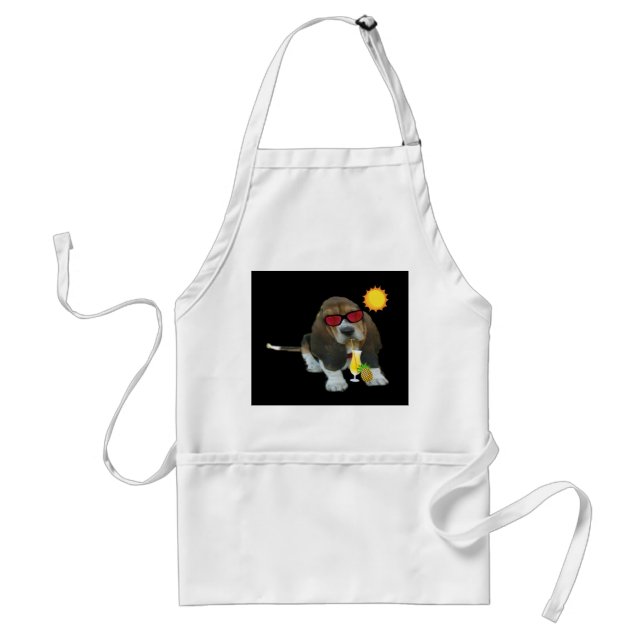 Tablier Apron Baby Basset Hound Heure d'été (Devant)