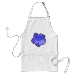 Tablier Apron bleu de fleurs de Nasturtium