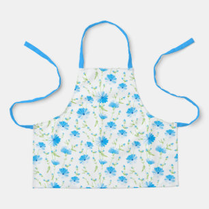 Tablier Apron-Blue Flowers Apron