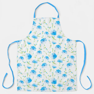 Tablier Apron-Blue Flowers Apron