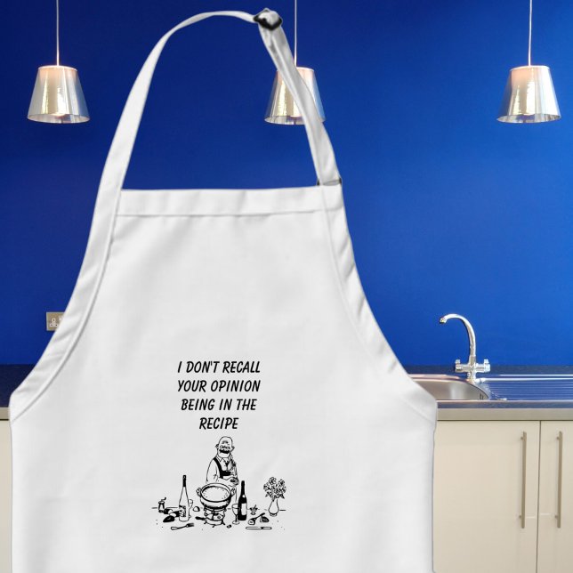 Tablier Apron Chef (Cook in style and with a sense of humor with our fun customizable apron. )