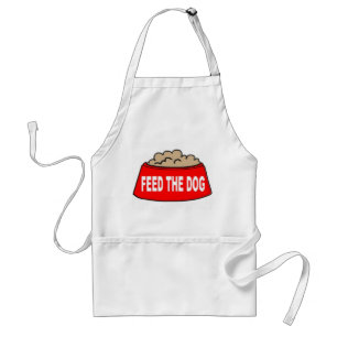 Tablier Apron Chien Nourriture Bowl Rouge Nourriture Le Ch