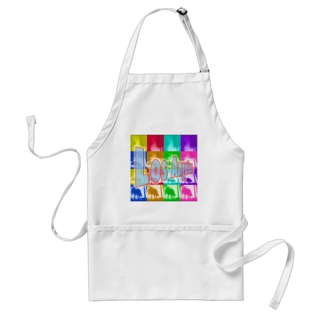 Tablier Apron "Coloriage Los Angeles 1" (Devant)