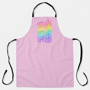 Tablier Apron "Créer" Arc-en-ciel
