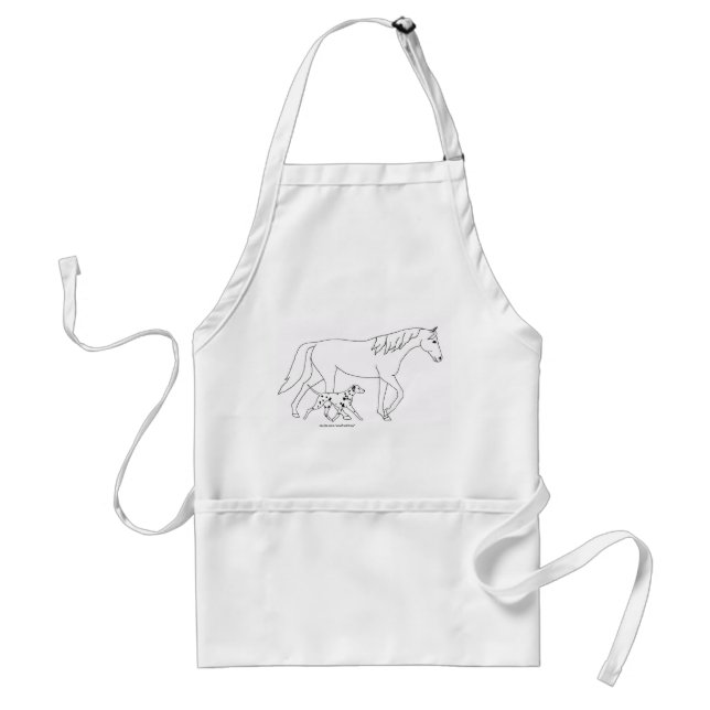 Tablier Apron : Dalmatien & Cheval (Devant)