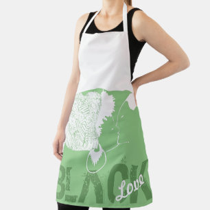 TABLIER APRON D'AMOUR NOIR