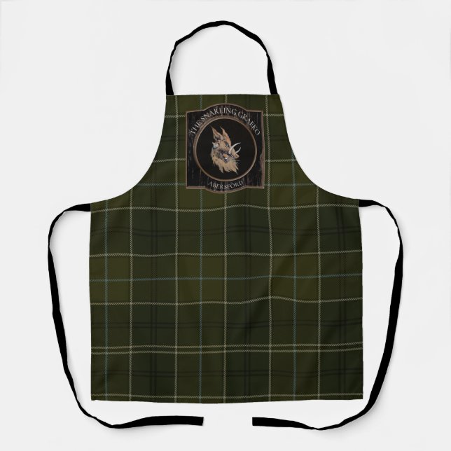 Tablier Apron de bar Tartan Snarling Graeko (Recto)