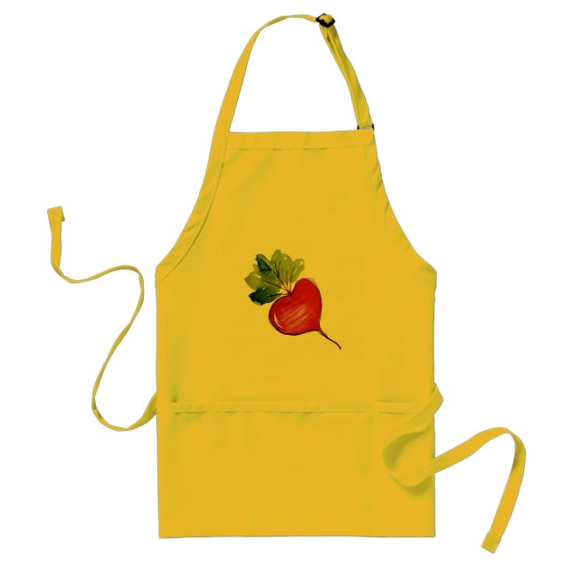 Tablier Apron de betterave aquarelle (Devant)