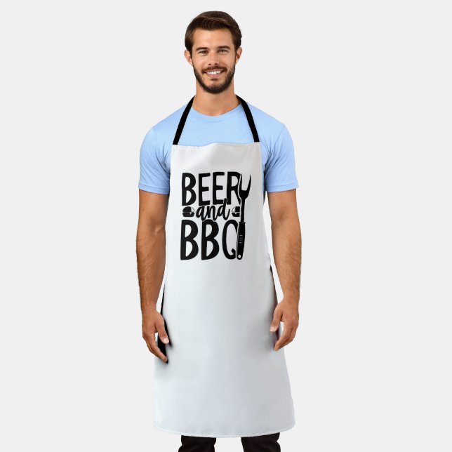 Tablier Apron de bière et barbecue (Porté)