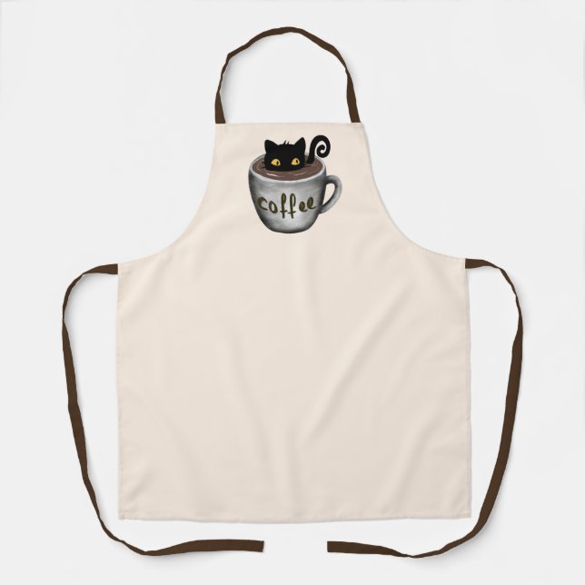 Tablier Apron de café amusant (Recto)