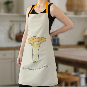 Tablier Apron de champignons de la Chanterelle botanique