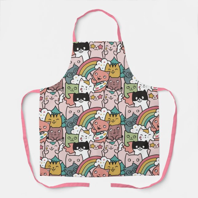 Tablier Apron de chats mignons (Recto)