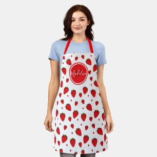 Tablier Apron de fruits de fraise Monogram