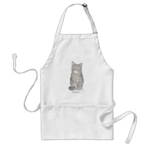 Tablier Apron de Kitten gris