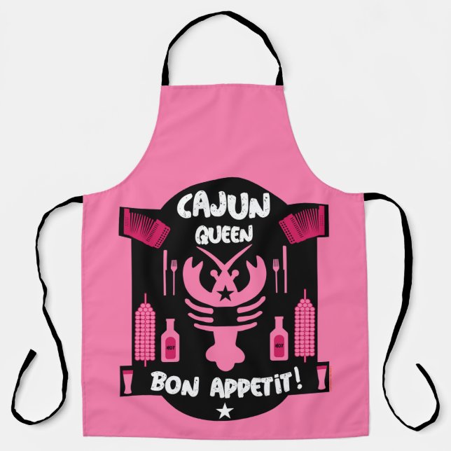 Tablier Apron de la reine Cajun de Louisiane (Recto)