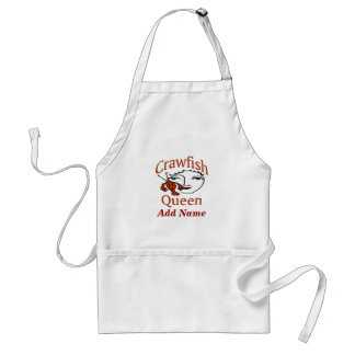 Tablier Apron de la Reine de l'écrevisse, ajouter le nom