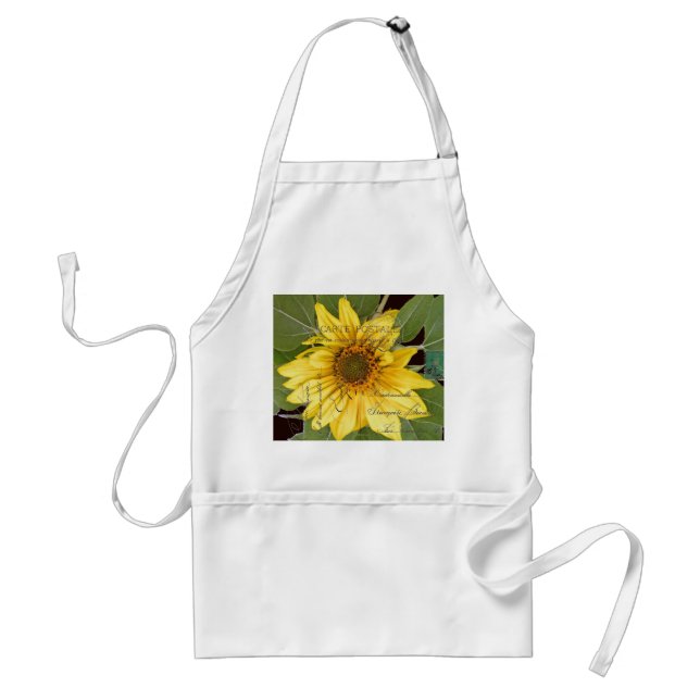 Tablier Apron de l'éphémère français de la fleur de tourne (Devant)