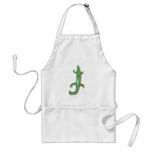 Tablier apron de lézard vert