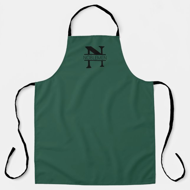 Tablier Apron de monogramme personnalisé vert (Recto)