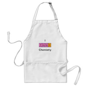 Tablier Apron de nom de table périodique de la chimie pas