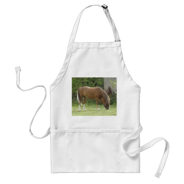 Tablier Apron de pâturage de Cheval Brown de châtaignes (Devant)